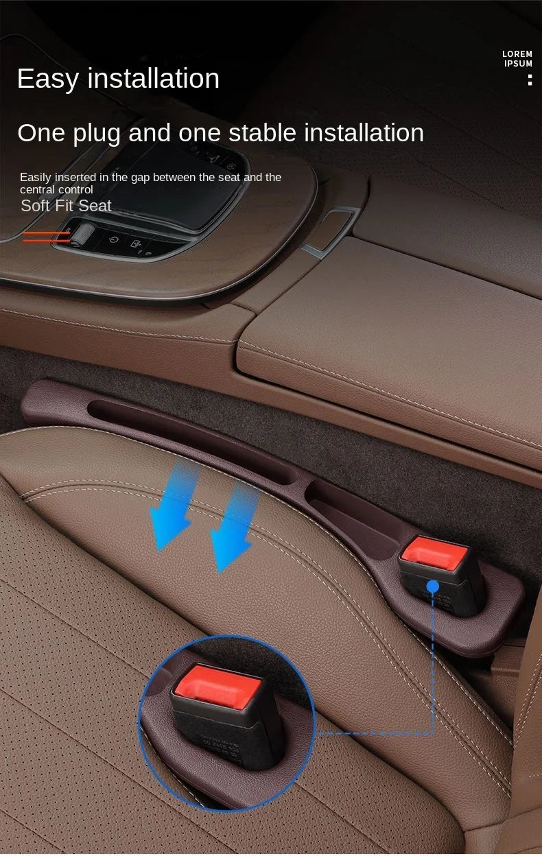 Car seat gap filler strips