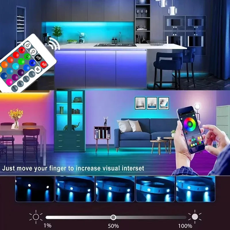 LED Strip Light 30M Bluetooth Remote