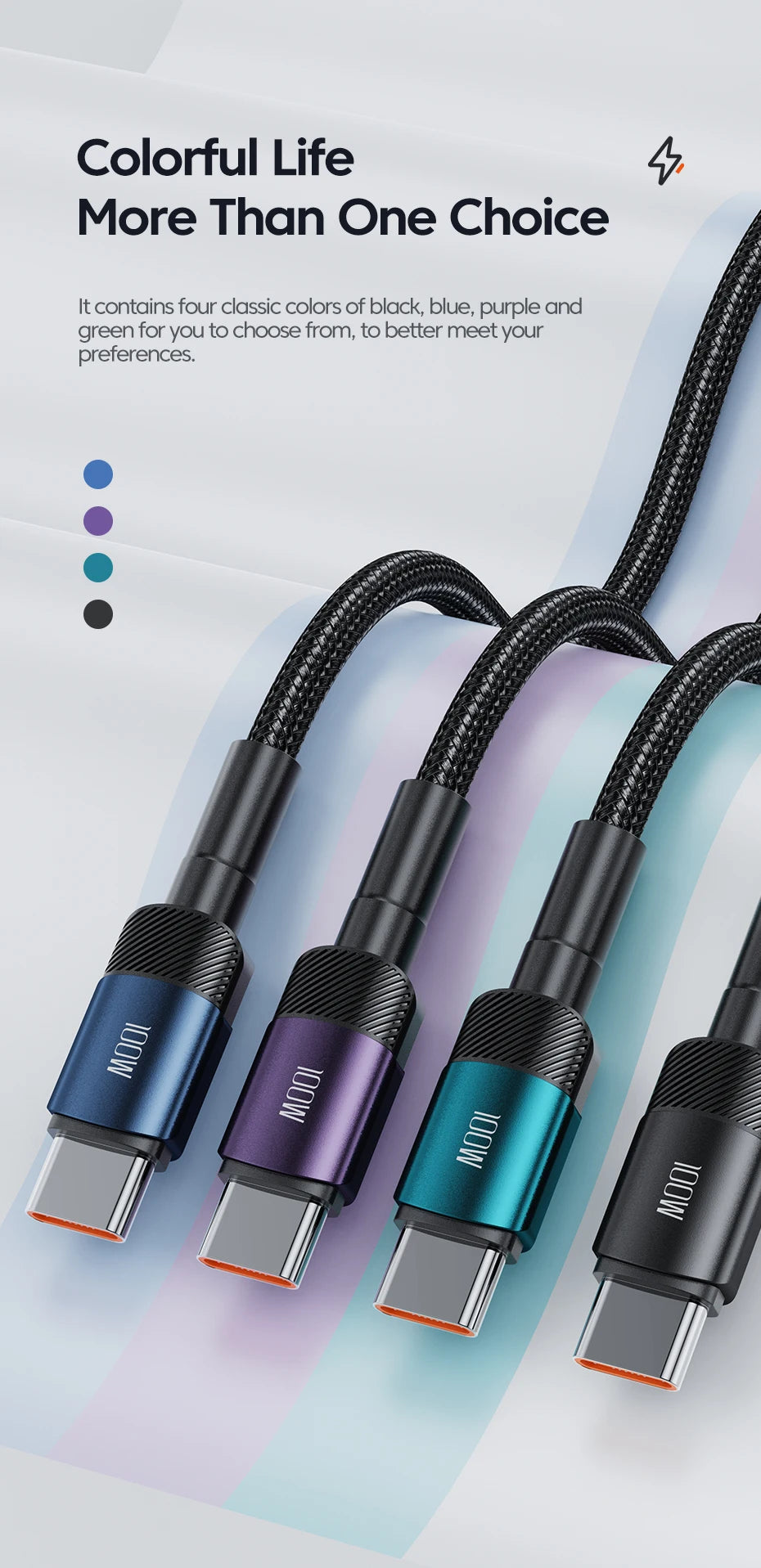 Type C to USB C Cable Fast Charging