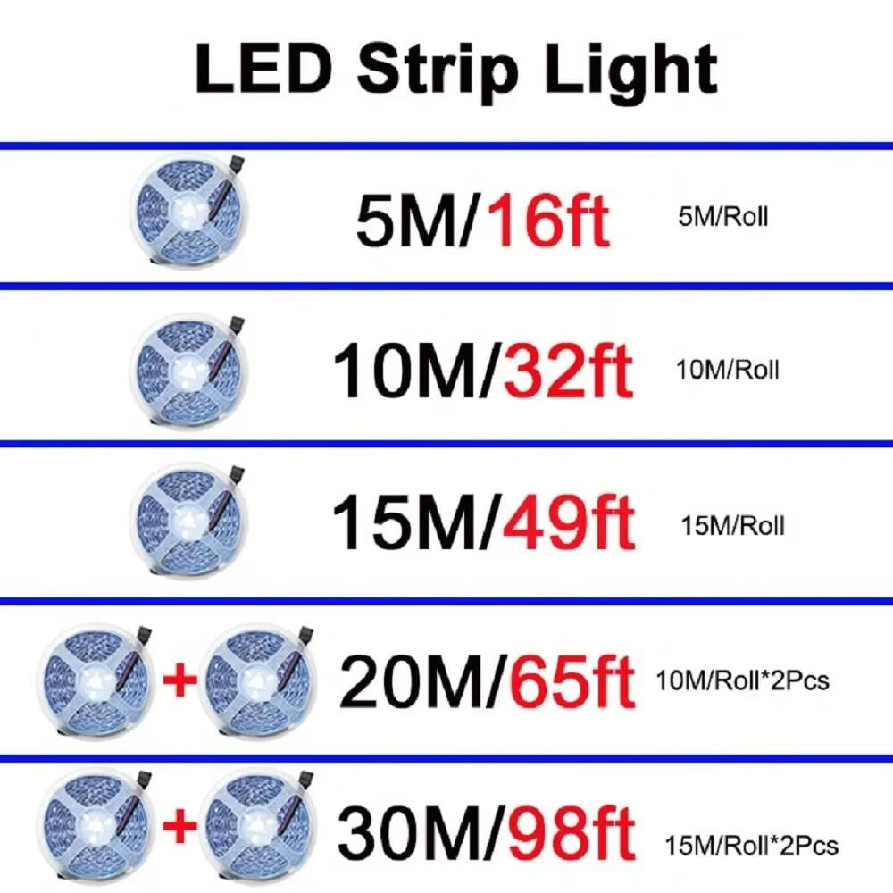 LED Strip Light 30M Bluetooth Remote